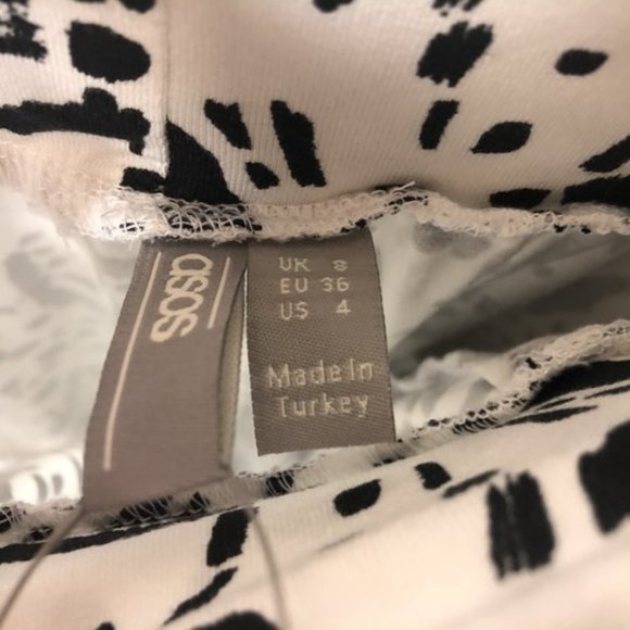 Asos Womens Size 4 Squiggle Print Harem Trouser - Picture 7 of 10